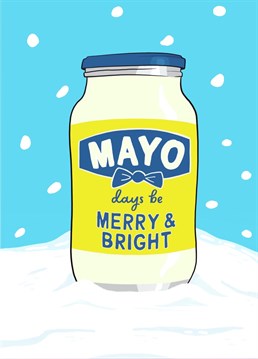 Everyone knows the key to a good sandwich is the mayonnaise! Give them a laugh with this Bing Crosby White Christmas pun Christmas Card!