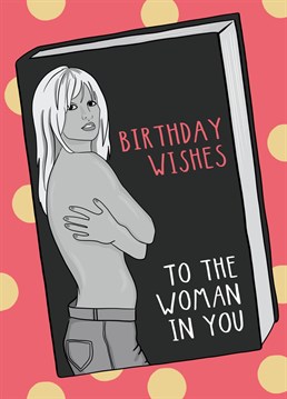 Celebrate Pop Princesses and Britney Spears fans with this funny parody birthday card. If they love a bit of pop music and celebrity gossip, this is the birthday card for them!