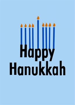 Send some Hanukkah love with this Christmas card and prepare for eight wonderful nights of celebration.