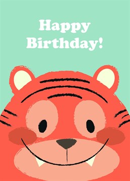 The Happy Birthday Tiger card is a great way to celebrate a loved one's birthday.
