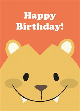 The Happy Birthday Lion card is a great way to celebrate a loved one's birthday.