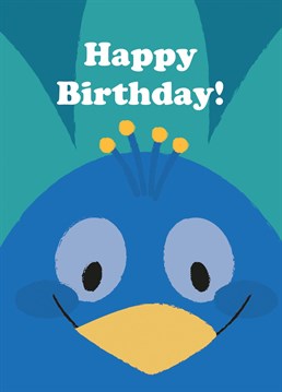 The Happy Birthday Peacock card is a great way to celebrate a loved one's birthday.