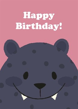 The Happy Birthday Panther card is a great way to celebrate a loved one's birthday.