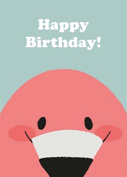 The Happy Birthday Flamingo card is a great way to celebrate a loved one's birthday.