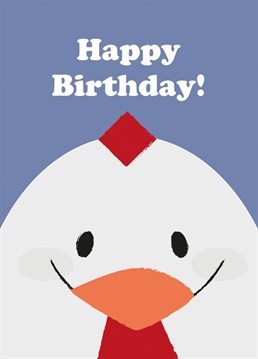 The Happy Birthday Chicken card is a great way to celebrate a loved one's birthday.