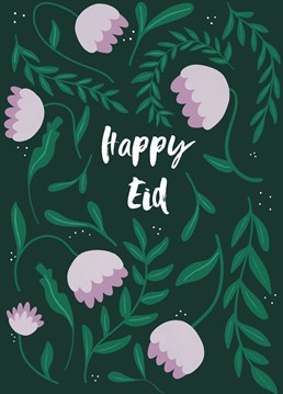 Send this pretty floral card to celebrate the end of the month of fasting and wish your loved ones Eid Mubarak!