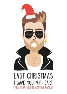 Funny Christmas card inspired by the Wham Classic! Designed by Studio Boketto.