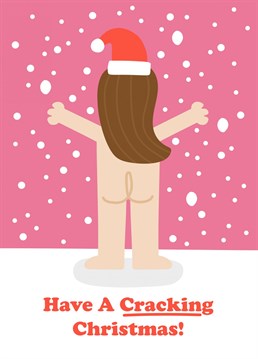 Cheeky Christmas card that will be sure to Crack your other half up! Designed by Studio Boketto.