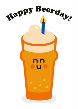 Cheers to another year! Celebrate with this funny Birthday card. By Studio Boketto.