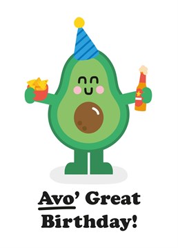 Get ready to guac and roll with this pun-tastic avocado birthday card! Perfect for anyone who loves avocados. By Studio Boketto.