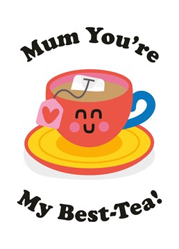 Show Mum some love with this tea-rrific Mother's Day card. By Studio Boketto.