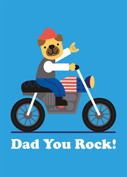 Dad rocks! Show your appreciation with this ace Father's day card. By Studio Boketto.