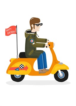 One for the parka wearing, vespa obsessed, music snob in your life! We all know one! Designed by Studio Boketto.