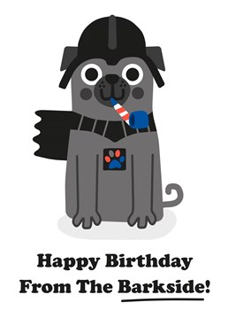 Punny Birthday card from the Barkside! Designed by Studio Boketto.