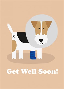 Send the perfect Get Well Soon card for the Dog lover in your life. Designed by Studio Boketto