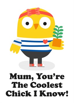If you're Mum likes stripes tops, converse, headscarves and has plants coming out of her ears then this is the Mother's Day card for her! Designed by Studio Boketto