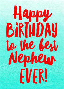This Scribbler Birthday card is ideal to show how much you love your Nephew.