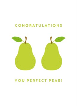 Nice to see this fruit separated from its double entendre. The happy couple will love this Scribbler Wedding card.