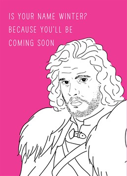 It's not a game, so get off your throne and send this naughty Scribbler Birthday card to a square-eyed fantasy fan.