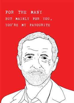No need to labour so hard picking the right Anniversary card: this Scribbler one is perfect for that old-fashioned Leftie.