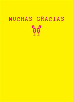Say muchas gracias to your brilliant friends with this Thank You card by Scribbler.