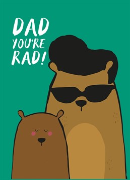Send your rad dad this far-out Birthday card by Scribbler, dude.