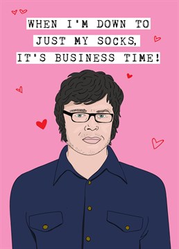 Makin' love for two minutes. Send your partner this amazing card from the designers here at Scribbler and let them know what time it is!