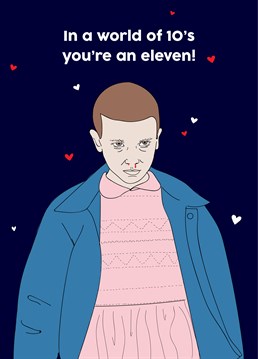 Do you look at your SO like Mike looks at Eleven? Then get this brilliant card by Scribbler.