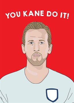It's coming home, it's coming home. Wish them the best of luck courtesy of Harry Kane with this brilliant football inspired card by Scribbler.