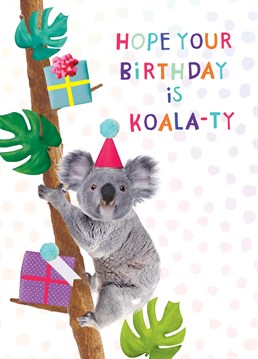 Send this Scribbler Birthday card to someone who's koalified to party!