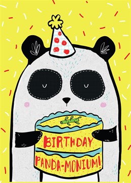 We can guarantee it'll be panda-monium at the party! Wish someone a very special birthday with this awesome panda card by Scribbler.