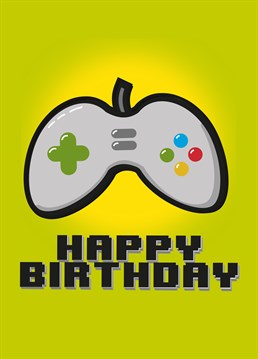 Send this Scribbler Birthday card to someone who's serious about gaming!