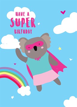 What an awesome way to say happy birthday! Send this Scribbler card to your own super hero.
