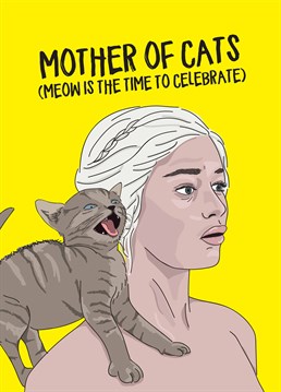 Another year older, another year closer to becoming a crazy cat lady. Own it like Dany with this brilliant Scribbler Birthday card.
