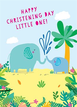 Say Happy Christening with this wonderful card by Scribbler and make their day perfect.