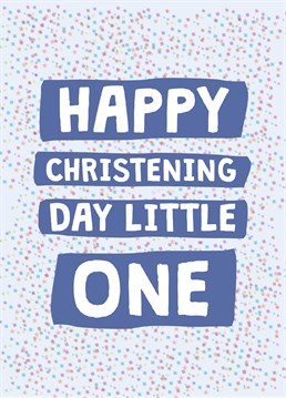 Make sure their Christening is perfect with this adorable card by Scribbler.