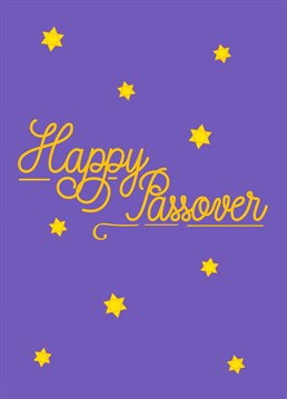 Say happy Passover with this card designed by Scribbler.