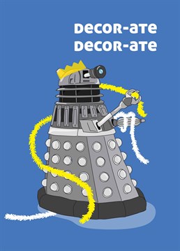 It's not Christmas without a Doctor Who special! Get a Time Lord fan in the spirit by inviting the Doctor's oldest enemy to the party with this Scribbler card.