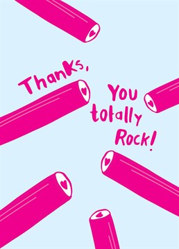 The perfect thank you card for someone with a sweet tooth! A card designed by Scribbler.
