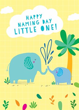 The sweetest card to send to someone who's so new they've only just got a name! Welcome them into the world with this cute Scribbler design.
