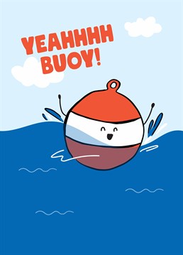 If cheesy puns are what floats your boat, then get ready to splash out and celebrate the amazing news! Congratulations design by Scribbler.
