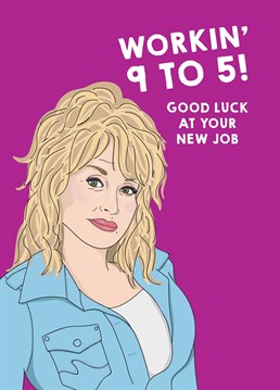 Woah, they really did pour themselves a cup of ambition! Send the Queen of Country to wish someone all the luck in their new job. Designed by Scribbler.