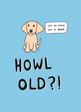 They say you can't teach an old dog new tricks but that's alright, they're still a young pup at heart! Get the drinks in with this birthday design by Scribbler.