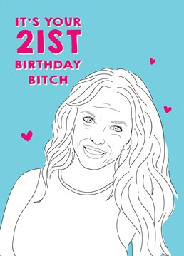 Oops they did it again; they're another year older! Send them a piece of you on their birthday with this 21st milestone Scribbler design, featuring Britney bitch.