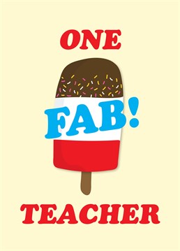 This Scribbler design is old school, just like your fave teacher! Say thank you with sprinkles on top.