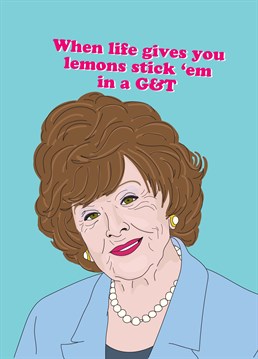 Rita is a Coronation Street veteran and living legend. Encourage someone to take a leaf out of her book with this fab Scribbler design.
