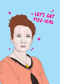 Propose romance to a die-hard Corrie fan with the help of fan favourite, Fiz. Designed by Scribbler.