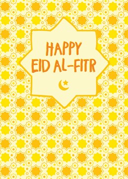 That was one long month! Wish a Happy Eid al-Fitr to friends and family with this celebratory design by Scribbler.