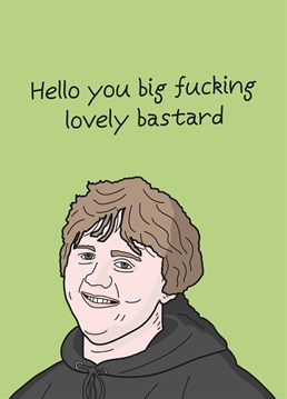 I could get used to being someone Lewis Capaldi loves. Say hellow with brilliant thinking of you card by Scribbler.