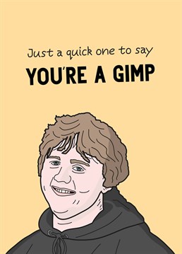 Clap back with this hilarious Lewis Capaldi inspired Birthday card by Scribbler. When life gives you lemons, call it a gimp!